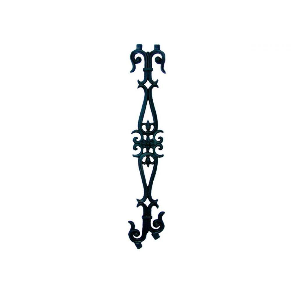 Grade De Ferro Fundido Flor De Liz 1/2 Inclinada 83X15Cm - 2