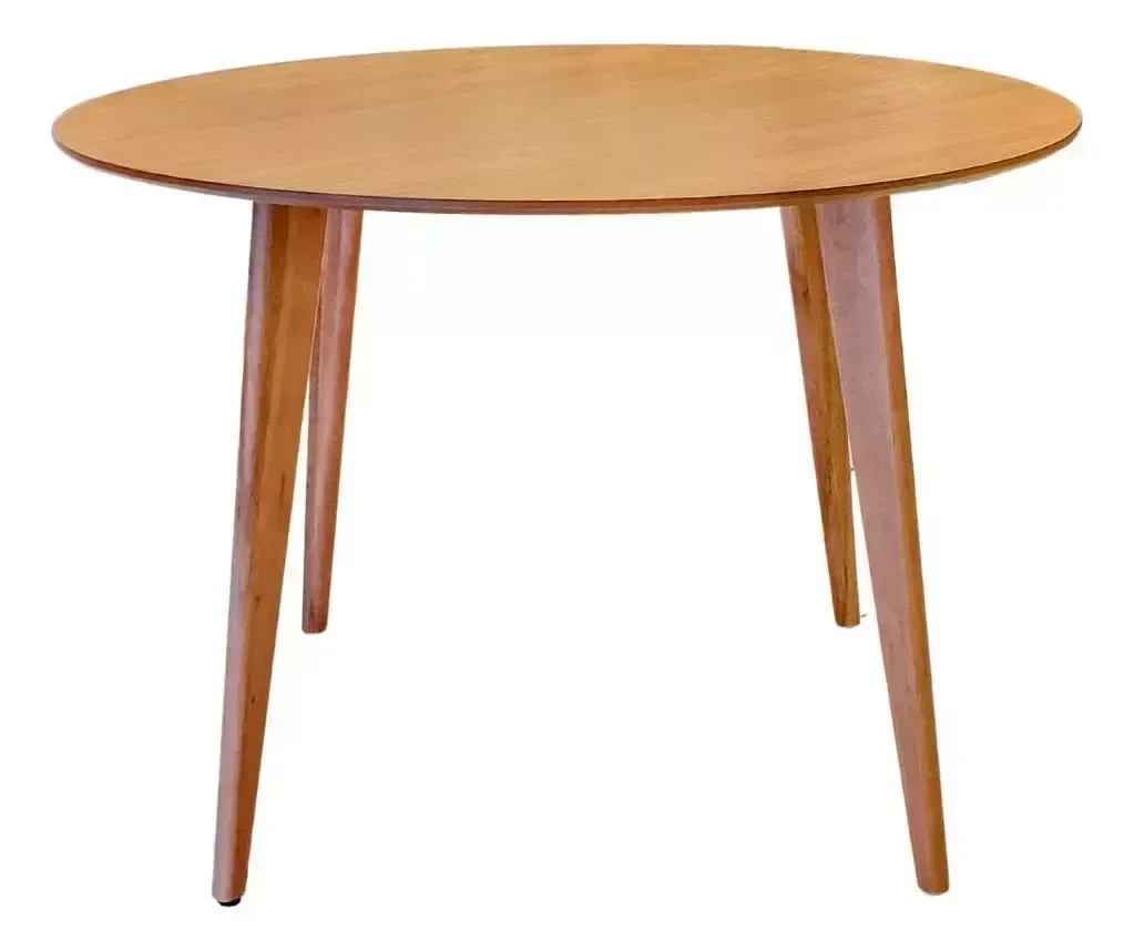 Mesa de Madeira Redonda 1m Freijó- Dina - 2