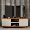 Ver imagem 1 de Rack Bancada Flow: Off White/freijo