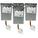 Ver imagem 2 de Kit 03 Und Reservatório Saboneteira 800ml Espuma Valvula Nobre