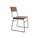 Ver imagem 4 de Kit 2 Cadeiras de Jantar Málaga Estofada em Veludo para Mesa Sala Cozinha Decor - Marrom