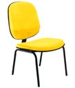 Ver imagem 1 de Cadeira Diretor Fixa para Escritório Linha Uno Amarelo