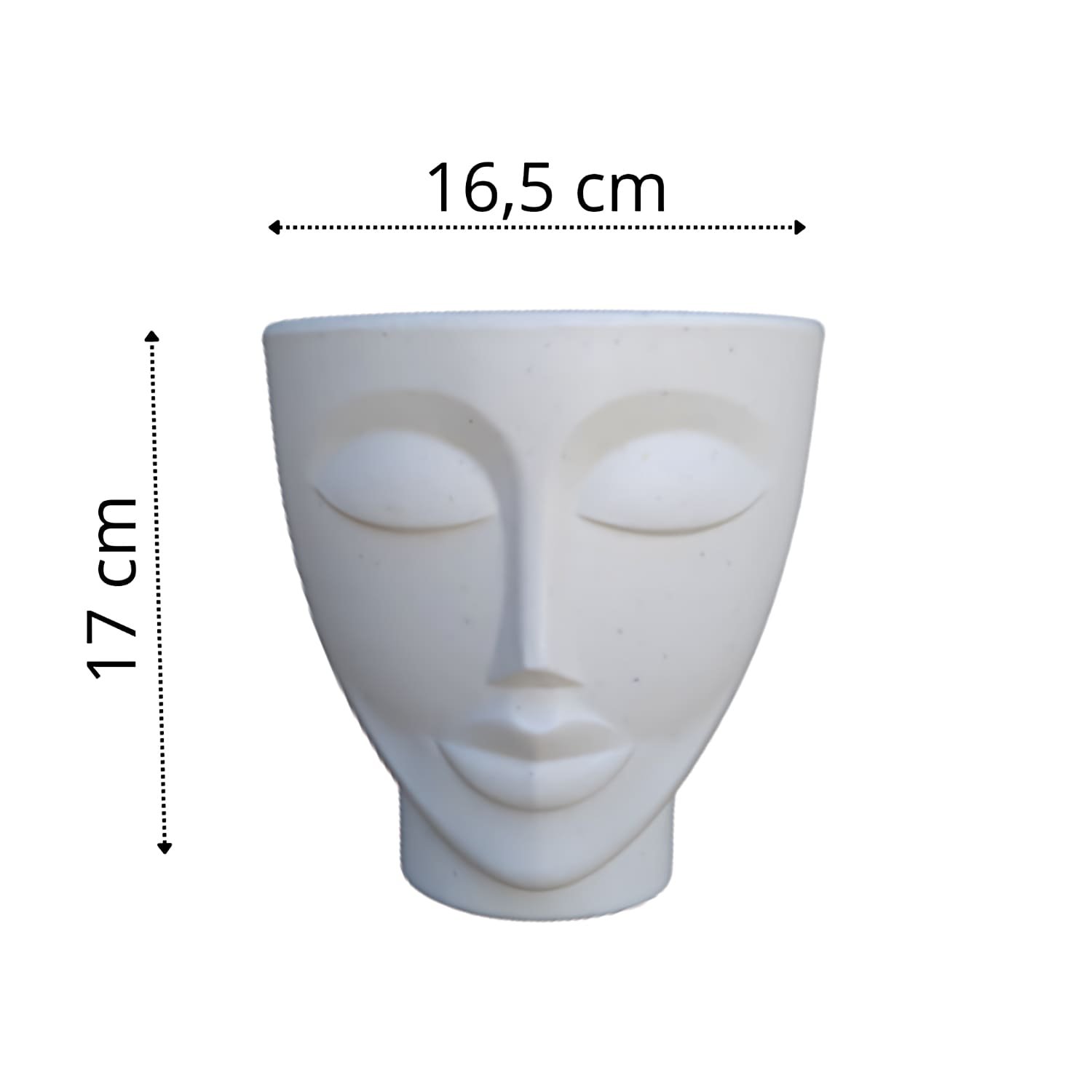 Vaso Face Decorativo Para Flores Com Rosto de Mulher - 2