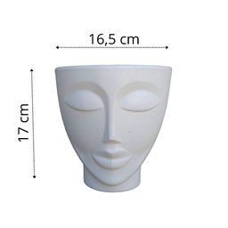 Vaso Face Decorativo para Flores com Rosto de Mulher - 2