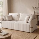 Ver mais imagens de Sofá Cama Retrátil 160cm Essence D05 Linho Cru/camel - Mpozenato