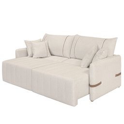 Sofá Cama Retrátil 160cm Essence D05 Linho Cru/camel - Mpozenato - 2