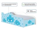 Ver imagem 5 de Cama Solteiro Infantil com Colchão Nuvens Meninos MDF Branco Casah