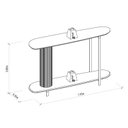 Ver imagem 3 de Aparador 135cm Linea Brasil Olimpo Branco/Off White