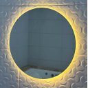 Ver imagem 3 de Espelho Redondo 80cm X 80cm com Led a Pilha ou Fonte.:branco Quente a Pilha