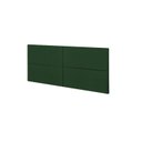 Ver imagem 2 de Cabeceira King Estofado Suspensa Moderna - 1,95 Metros - Verde Musgo Suede