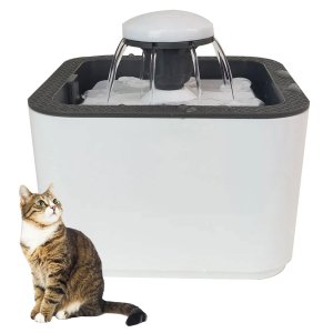 Bebedouro Fonte de Agua Gato Cao Pet Cachorro Animal de Estimaçao Filtro Reservatorio 2.5 Litros Aut