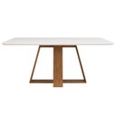 Ver imagem 3 de Conjunto Sala de Jantar Mesa Kiara 160cm Tampo Vidro/mdf com 4 Cadeiras Yasmin