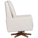 Ver imagem 6 de Poltrona de Amamentação com Balanço Giratória Noah D02 Bouclê Off White B-114 - Lyam Decor