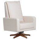 Ver imagem 1 de Poltrona de Amamentação com Balanço Giratória Noah D02 Bouclê Off White B-114 - Lyam Decor