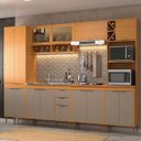 Ver imagem 1 de Cozinha 6 Peças C/ Portas Embutidas, Módulos Versáteis P/ Montagem em Diferentes Paredes, Otimizando