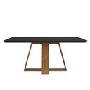 Ver imagem 2 de Conjunto Sala de Jantar Mesa Kiara 160x90cm Tampo Vidro/MDF com 4 Cadeiras Yasmin DJ Móveis