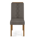 Ver imagem 4 de Conjunto Sala de Jantar Mesa Kiara 160x90cm Tampo Vidro/MDF com 4 Cadeiras Yasmin DJ Móveis