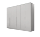 Ver imagem 2 de Guarda Roupa Casal Robust 6 Portas 8 Gavetas - Móveis Novo Horizonte: Branco