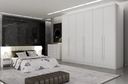 Ver imagem 1 de Guarda Roupa Casal Robust 6 Portas 8 Gavetas - Móveis Novo Horizonte: Branco