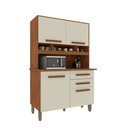 Ver imagem 2 de Cozinha Compacta 4 Portas 2 Gavetas Sofia Plus Imop