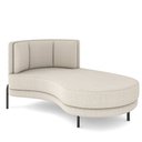Ver imagem 1 de Sofá Chaise Longue Sala de Estar Living Lucca Direito D02 Bouclê Creme B-54 - Lyam Decor
