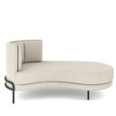Ver imagem 6 de Sofá Chaise Longue Sala de Estar Living Lucca Direito D02 Bouclê Creme B-54 - Lyam Decor
