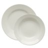 Kit Pratos Rasos e Fundos Donna Branco 24 Peças Oxford® Cerâmica - 1