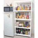 Ver mais imagens de Kit 2 Estantes Modular 5 Prateleiras Câmara Fria até 250kg Multiuso Ordene Branca Plástica