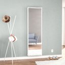 Ver imagem 1 de Sapateira Itabuna Suspensa 1 Porta com Espelho 6 Prateleiras Branco Politorno Móveis