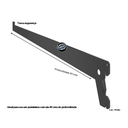 Ver imagem 5 de SS 40 Suporte Simples 40 cms profundidade:Preto