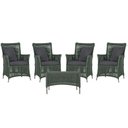Ver imagem 1 de 4 Poltronas e 1 Mesa Igapó em Alumínio Pintura Fendi Corda Náutica Estofado 11