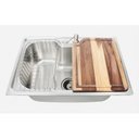 Ver imagem 4 de Cuba Gourmet 50x40cm Inox 201 com Torneira Gourmet e Tábua