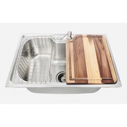 Cuba Gourmet 50x40cm Inox 201 com Torneira Gourmet e Tábua - 4