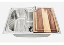 Ver imagem 4 de Cuba Gourmet 50x40cm Inox 201 com Torneira Gourmet e Tábua