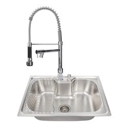 Cuba Gourmet 50x40cm Inox 201 com Torneira Gourmet e Tábua - 1