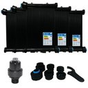 Ver imagem 1 de Kit Aquecedor Solar Piscina 10placas 2mt Rosca+válvula Vqv