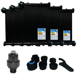 Kit Aquecedor Solar Piscina 10placas 2Mt ROSCA+Válvula VQV