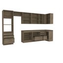 Ver imagem 3 de Cozinha Modulada Completa 8 Peças 11 Portas com Torre Quente e Porta de Vidro Maxxi