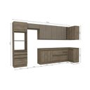 Ver imagem 5 de Cozinha Modulada Completa 8 Peças 11 Portas com Torre Quente e Porta de Vidro Maxxi