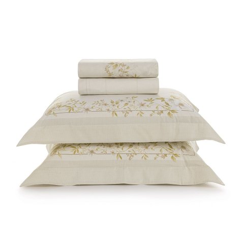 Jogo de Cama Queen Karsten 200 Fios 100% Algodão Eva