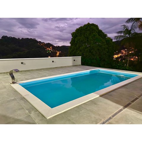 Borda Atérmica para Piscina 50x25x2cm Maresias Branca - Areia de Quartzo Ind. Cimentícia
