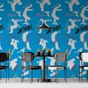 Ver imagem 2 de Papel de Parede Casual Esportivo Skate Fundo Azul Gh Papel de Parede 3,5m
