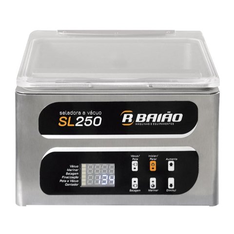 Seladora a Vácuo de Câmara de Mesa R. Baião 25cm 220V SL250