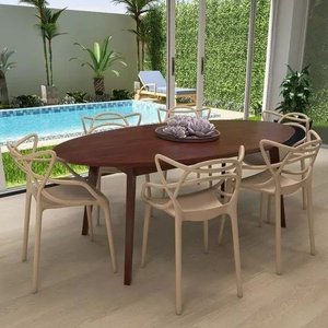 Cadeira Ana Maria Allegra Nude Kit com 6