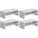 Ver imagem 1 de Kit 04 Suportes para Monitor Stand Home Office Lap 63 Cm L03 Branco - Lyam
