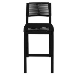 Banqueta com Encosto Corda Sintética Ibiza Aluminum Decor - 8