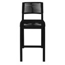 Ver mais imagens de Banqueta com Encosto Corda Sintética Ibiza Aluminum Decor