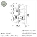 Ver imagem 3 de Estantes para Livros 2 Unidades 100% Mdf Dalla