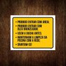 Placa Sinalização - Proibido Entrar Areia Óleo 27x35 - 1