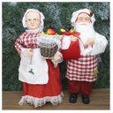 Ver imagem 1 de Dupla Boneco De Natal Mamãe E Papai Noel Confeiteiros